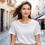 유니클로 에어리즘과 아디다스 퍼포먼스 비교 - **Prompt 1: Uniqlo Airism - Effortless Urban Comfort**
"A young woman, around 25-30 years old, w...