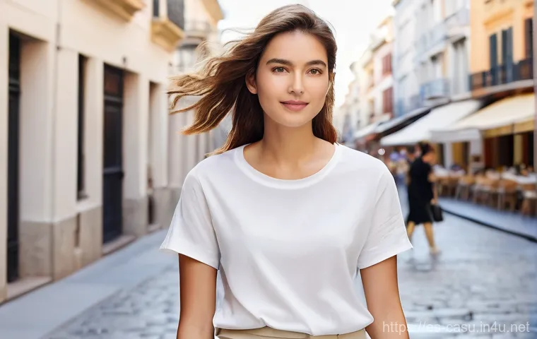 유니클로 에어리즘과 아디다스 퍼포먼스 비교 - **Prompt 1: Uniqlo Airism - Effortless Urban Comfort**
    "A young woman, around 25-30 years old, w...